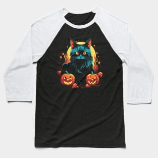 Turkish Angora Halloween Baseball T-Shirt